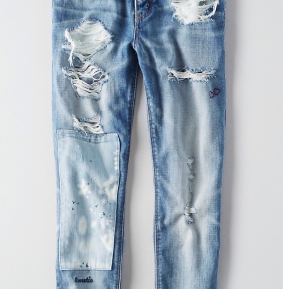 American Eagle Doodle Me Up High Rise Jeans - Picture 5 of 6